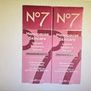 No7 Menopause Instant Radiance Serum 2 Pk.